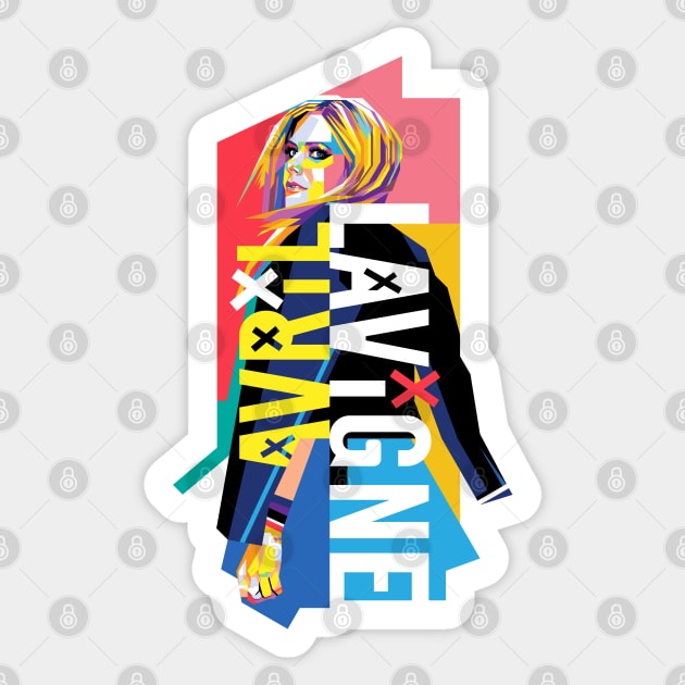 Avril Pop Art Lavigne Sticker by Laksana Ardie Store